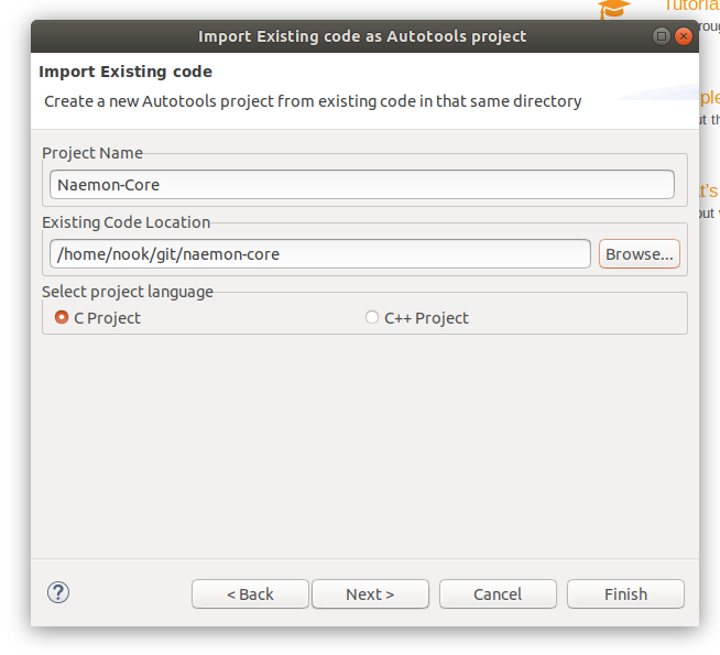 Import code to Eclipse