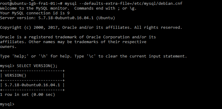 MySQL login via debian-sys-maint