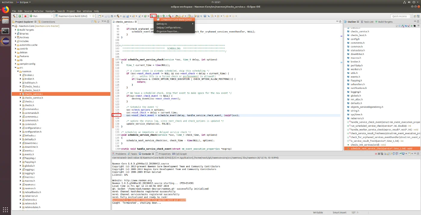 Set a breakpoint
