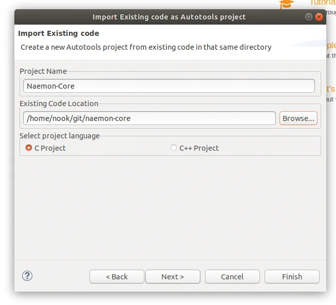 Select the source path