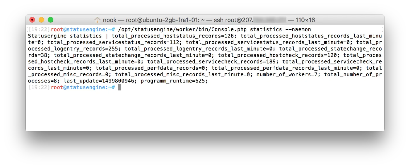 Statusengine Worker statistics as Nagios or Naemon output